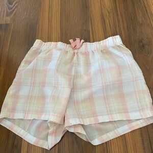 Old Navy Pink and White Plaid High Waist Shorts